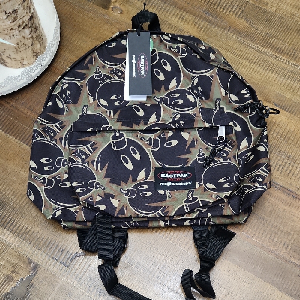 The Hundreds x Eastpak Camo Bomber Print Backpack - Brown/Black NWT